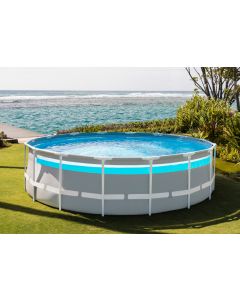 Intex Clearview Prism Frame Premium piscine Ø 488cm, pompe et échelle incluse