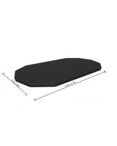 Bâche de couverture pour piscines ovales de 427 x 250 x 100 cm